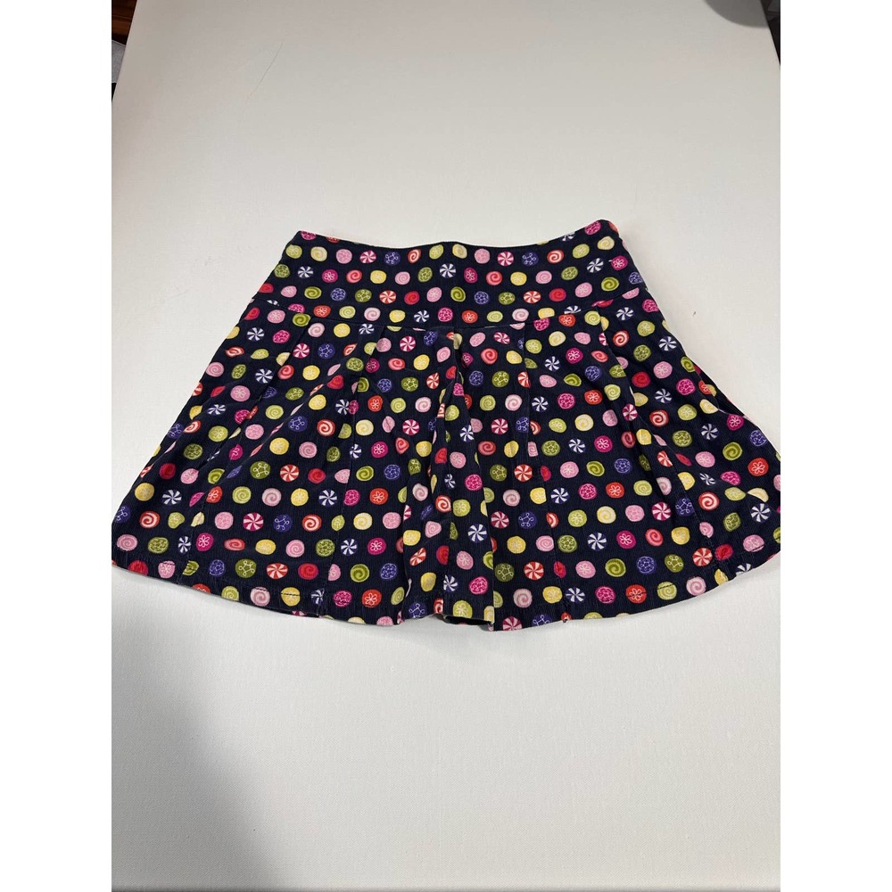 Girls Gymboree Navy Candy Print Skort with built in shorts Size 10